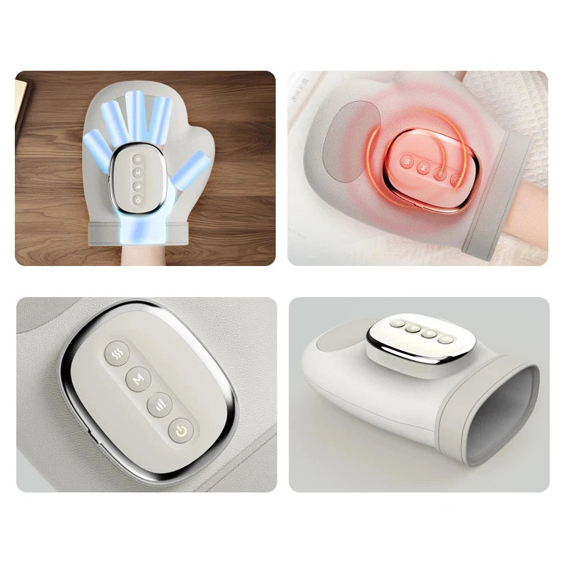 Hand & Wrist Relief Massager — Heat + Compression + Vibration