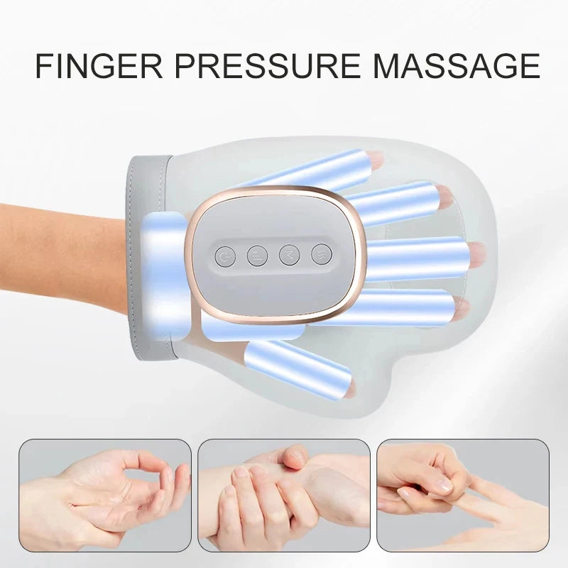 Hand & Wrist Relief Massager — Heat + Compression + Vibration