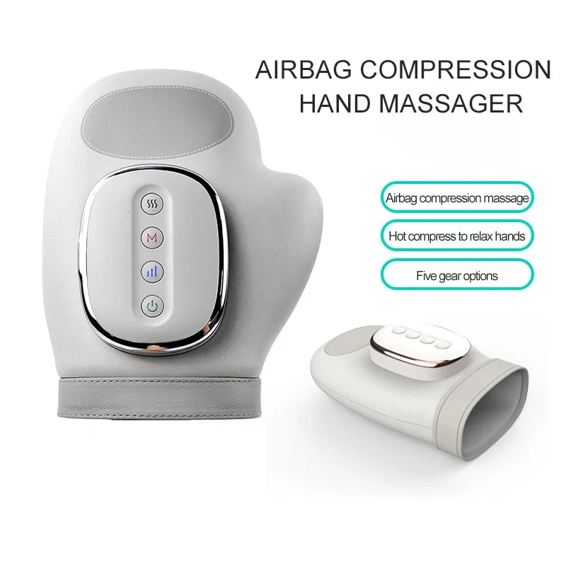 Hand & Wrist Relief Massager — Heat + Compression + Vibration